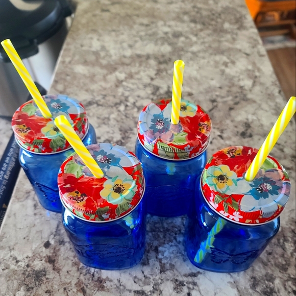 The Pioneer Woman Other Pioneer Woman 6 Oz Mason Jar Glasses With